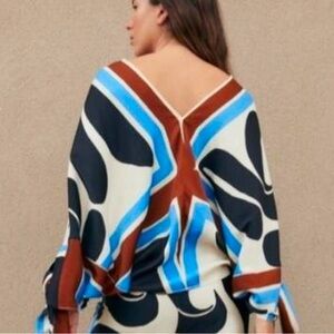 Multicolor Geometric Women's Top